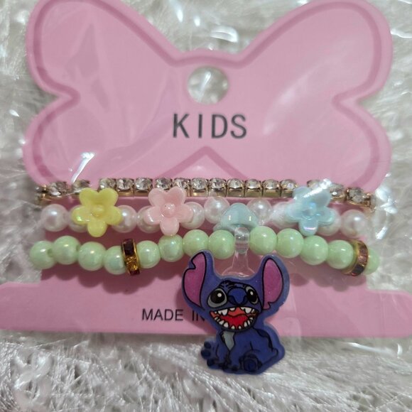 Lot of 12 pcs x 3 Girl'S Stitch Summer Brazalet Jewelry Set - Picture 8 of 16